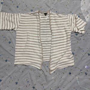 Torrid Knit Cardigan in Cream and Tan